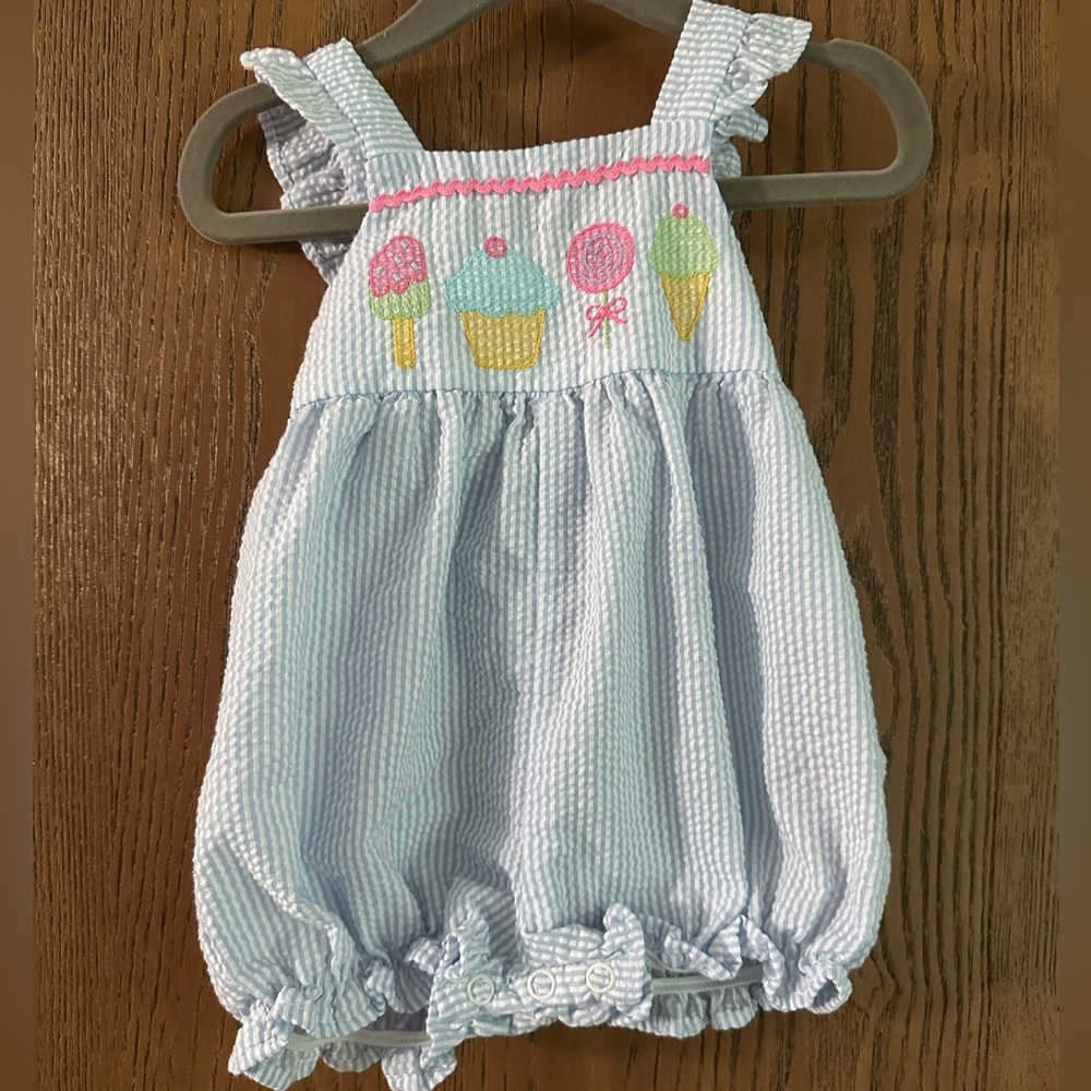 Bailey Boys- Striped Romper